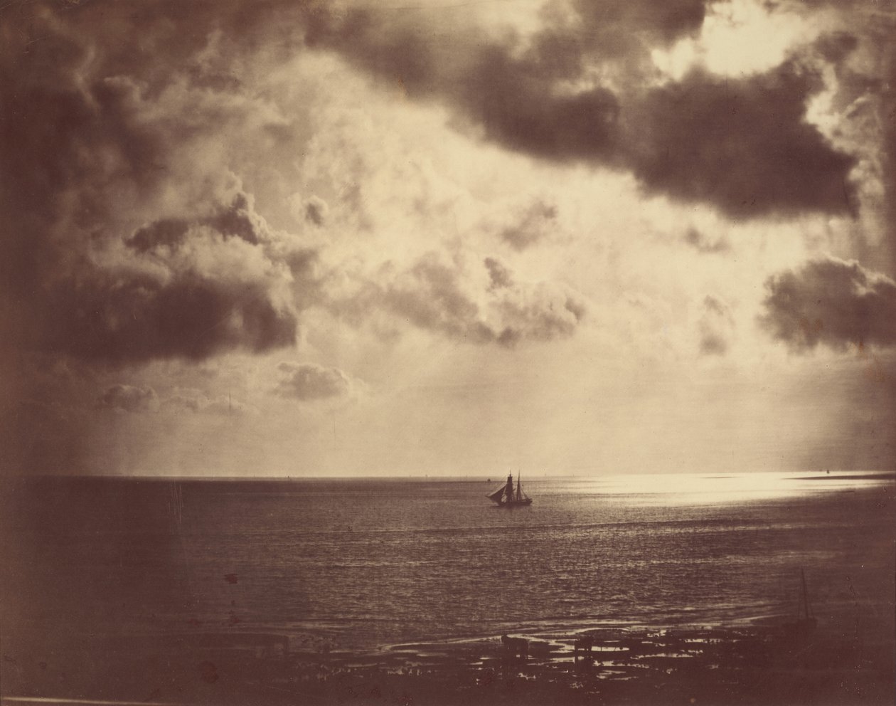 Prikaati vesillä,1856 (kuva) tekijältä Gustave Le Gray