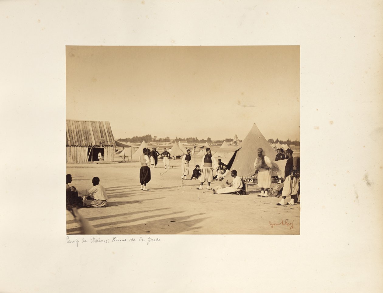 Camp de Châlons: Zouaves of the Imperial Guard tekijältä Gustave Le Gray