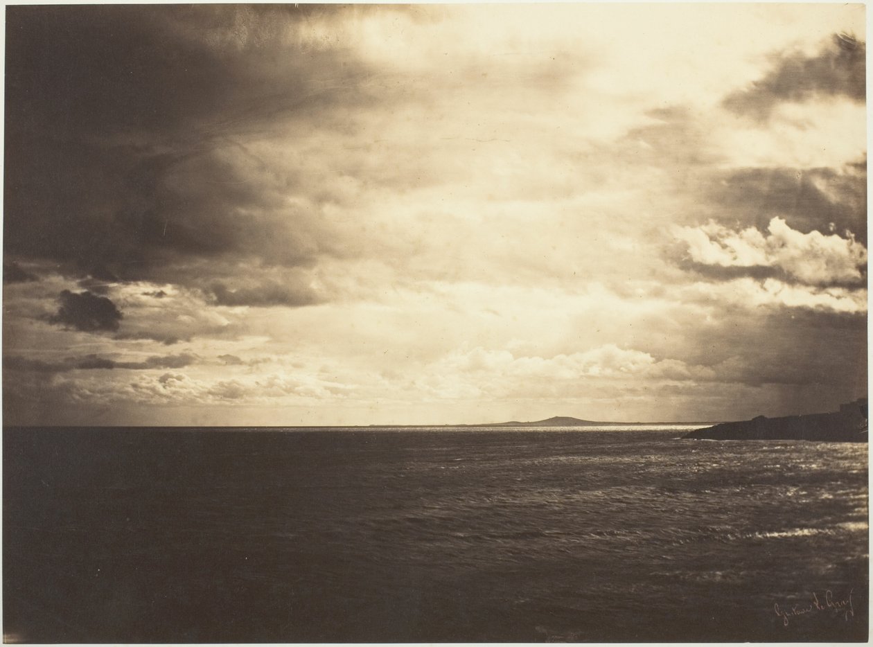 Pilvinen taivas, Välimeri tekijältä Gustave Le Gray