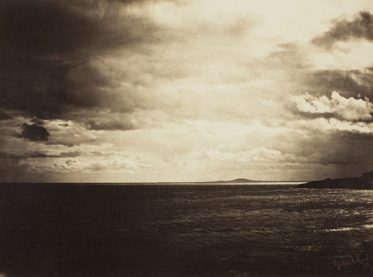 Pilvinen taivas, Välimeri, 1857 tekijältä Gustave Le Gray