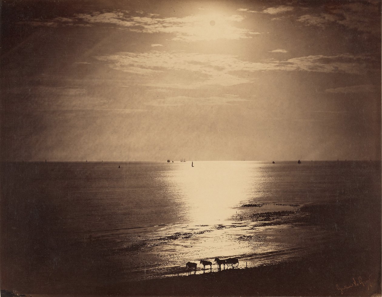 Le Soleil au Zénith - Océan / Aurinko Zénithissä, Normandia tekijältä Gustave Le Gray