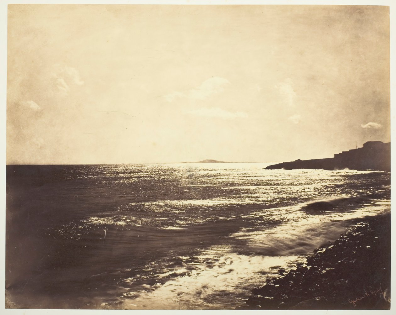 Välimeri ja Agde-vuori, 1857. tekijältä Gustave Le Gray