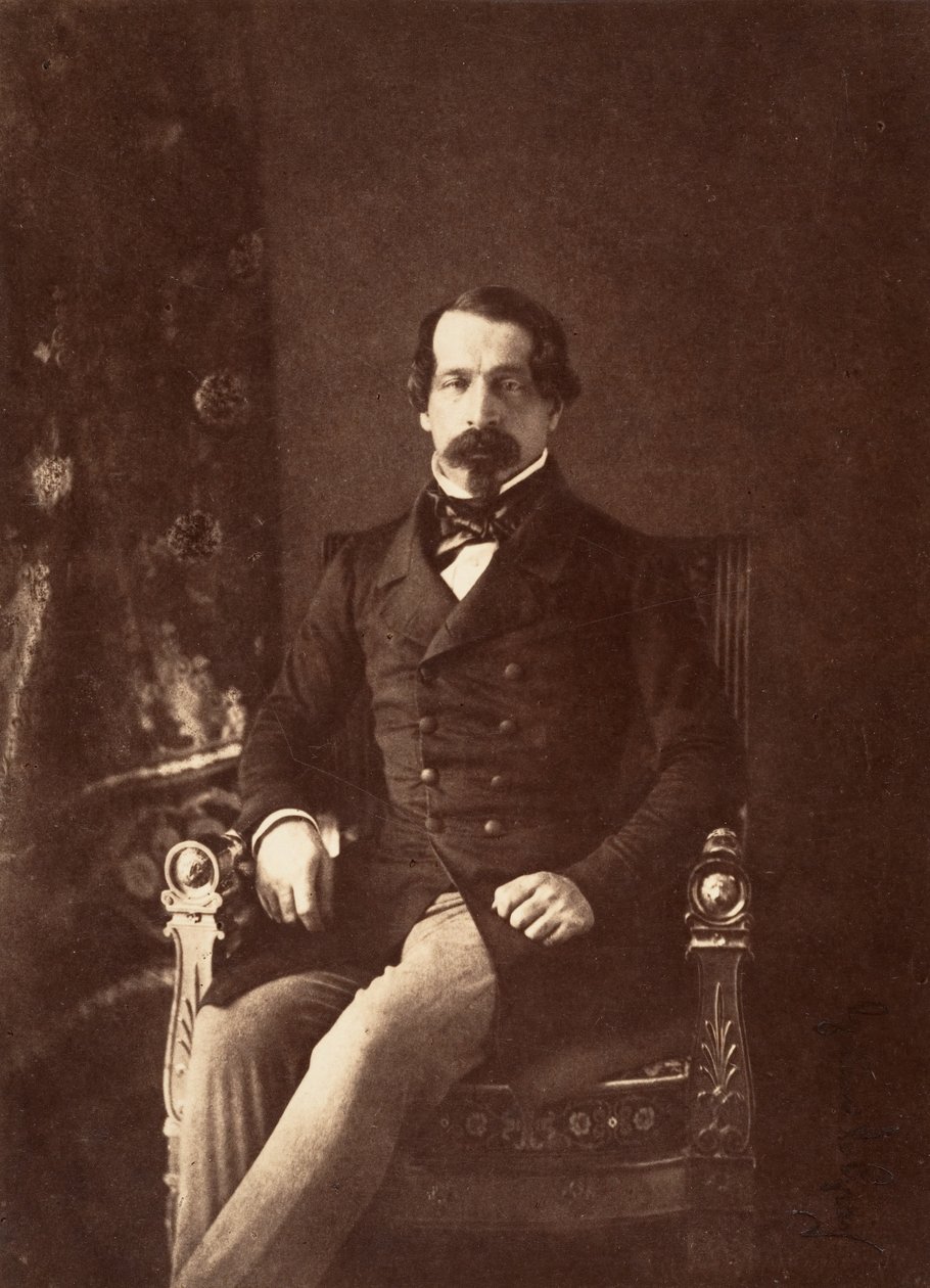Louis-Napoleon Bonaparten muotokuva prinssipresidenttinä, 1852. tekijältä Gustave Le Gray