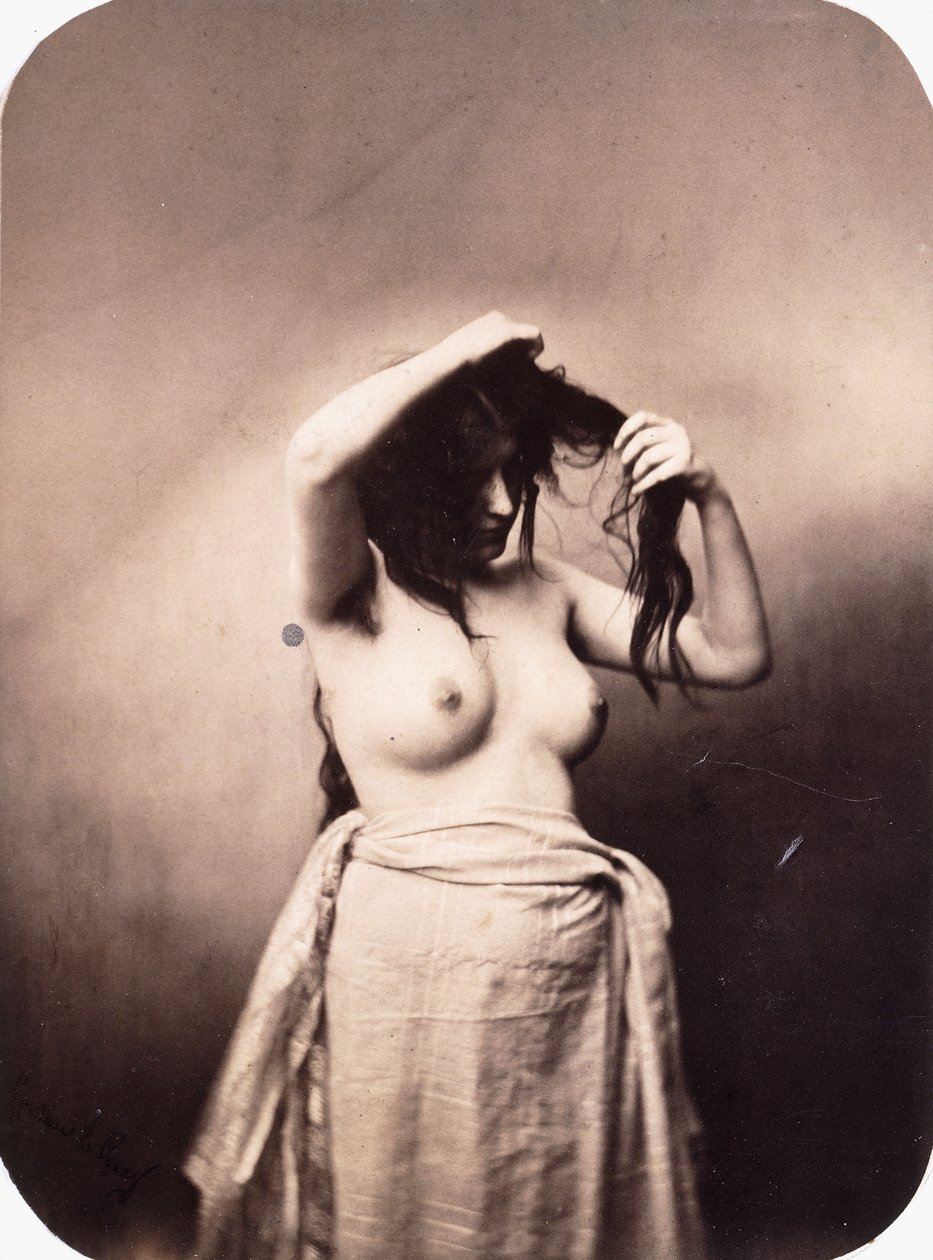 Pysyvä naisen alastonkuva, n. 1855 tekijältä Gustave Le Gray