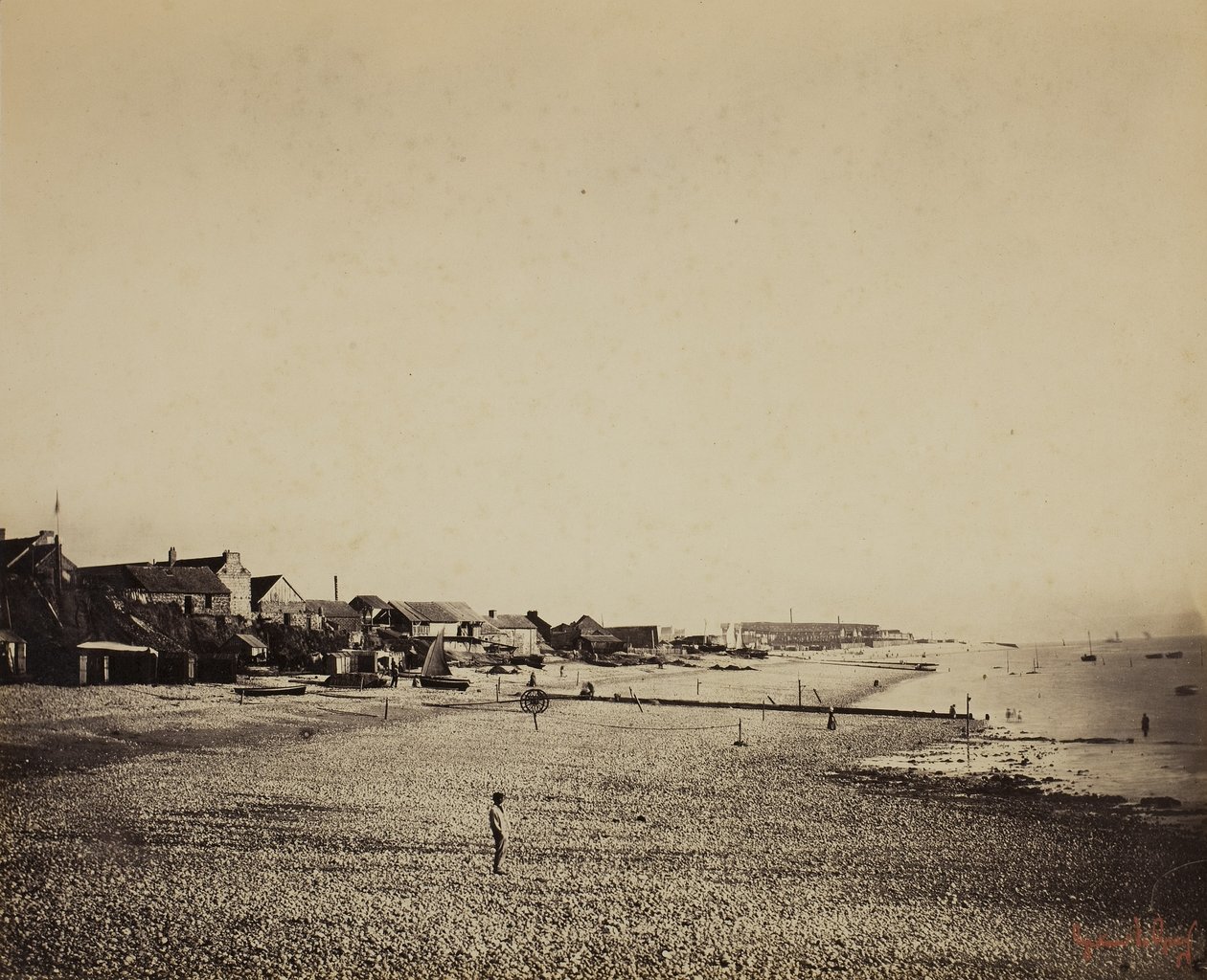 Ranta Sainte-Adressessa, 1856-57 tekijältä Gustave Le Gray