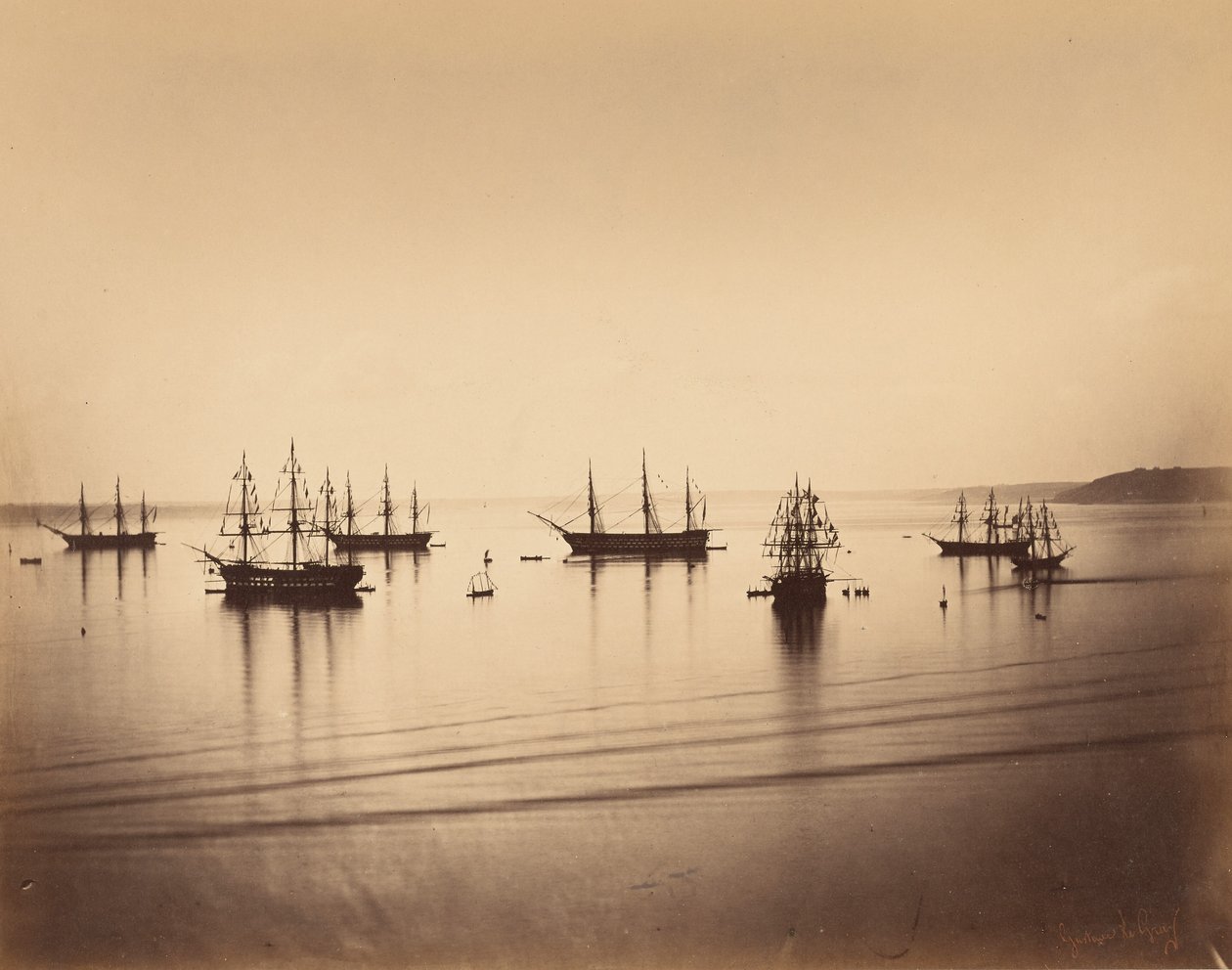Ranskan laivasto, Cherbourg tekijältä Gustave Le Gray