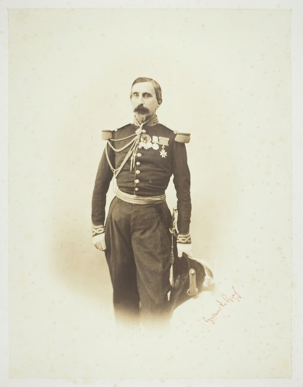 Nimetön [ranskalainen upseeri], 1857. tekijältä Gustave Le Gray
