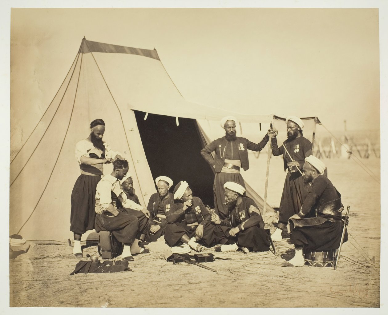 Nimetön Zouaves, 1857. tekijältä Gustave Le Gray