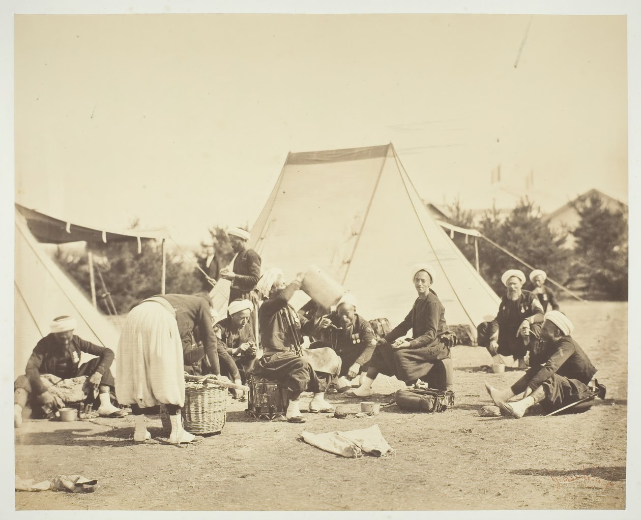 Nimetön [Zouaves], 1857. tekijältä Gustave Le Gray