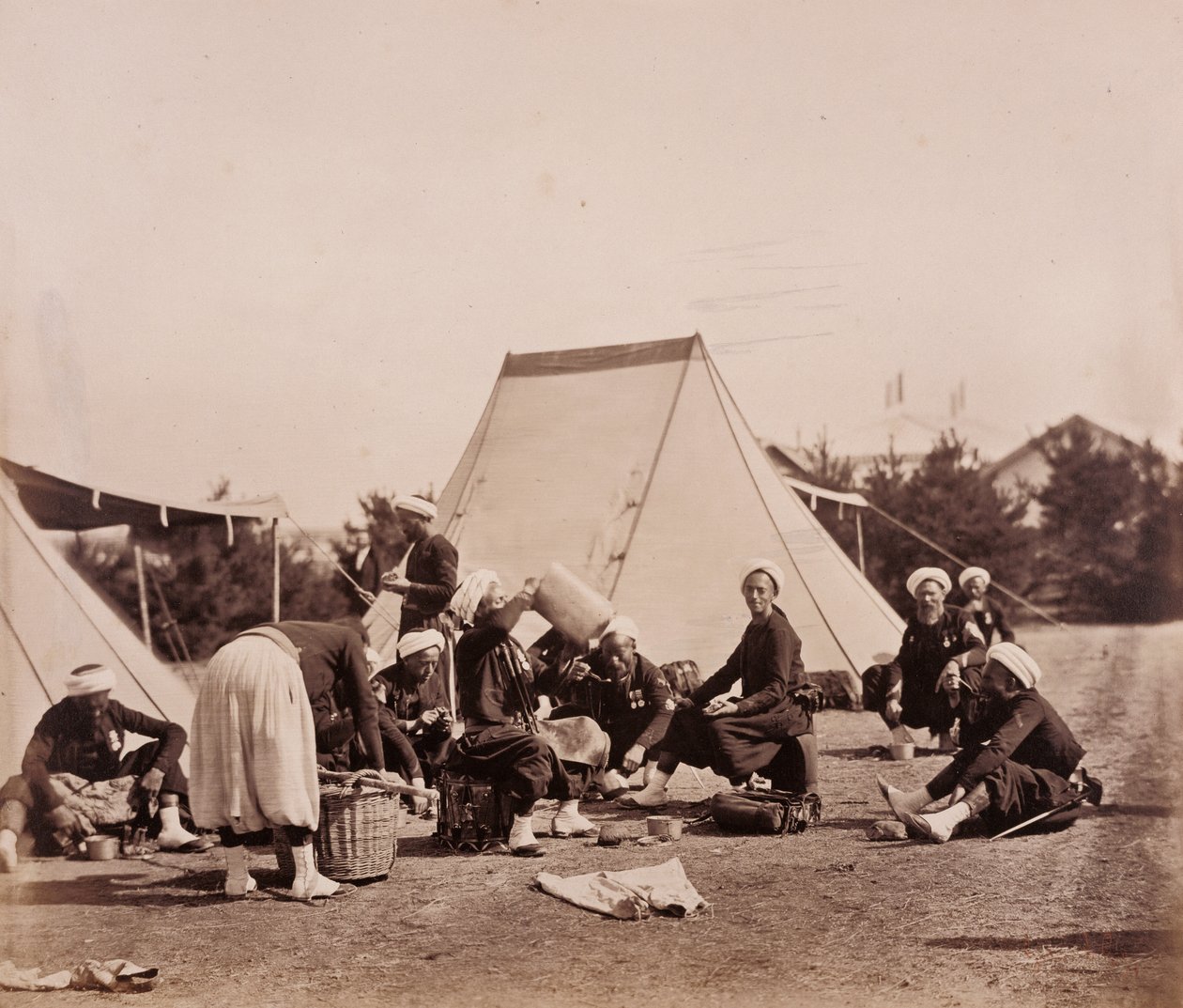 Zouavesin ateria tekijältä Gustave Le Gray