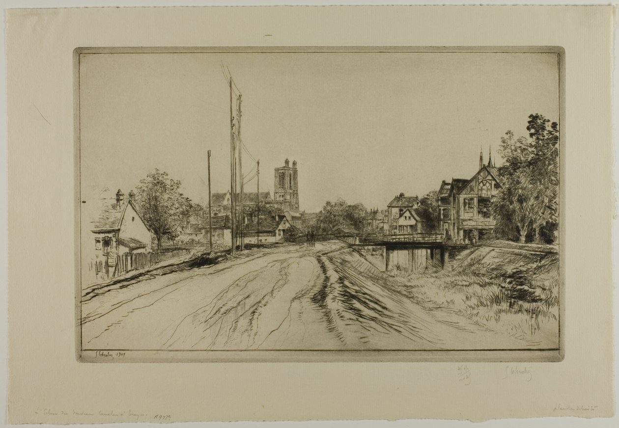 Uuden kanavan sulku, Troyes tekijältä Gustave Leheutre