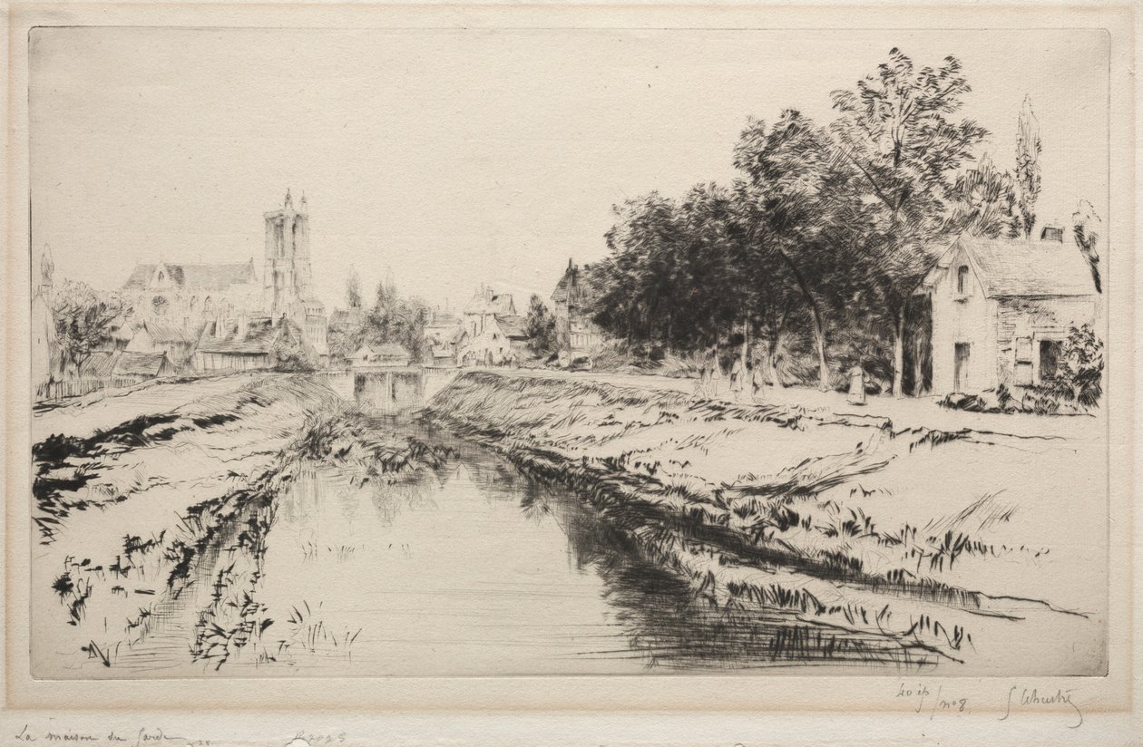 The Guardhouse, Troyes, 1901. tekijältä Gustave Leheutre