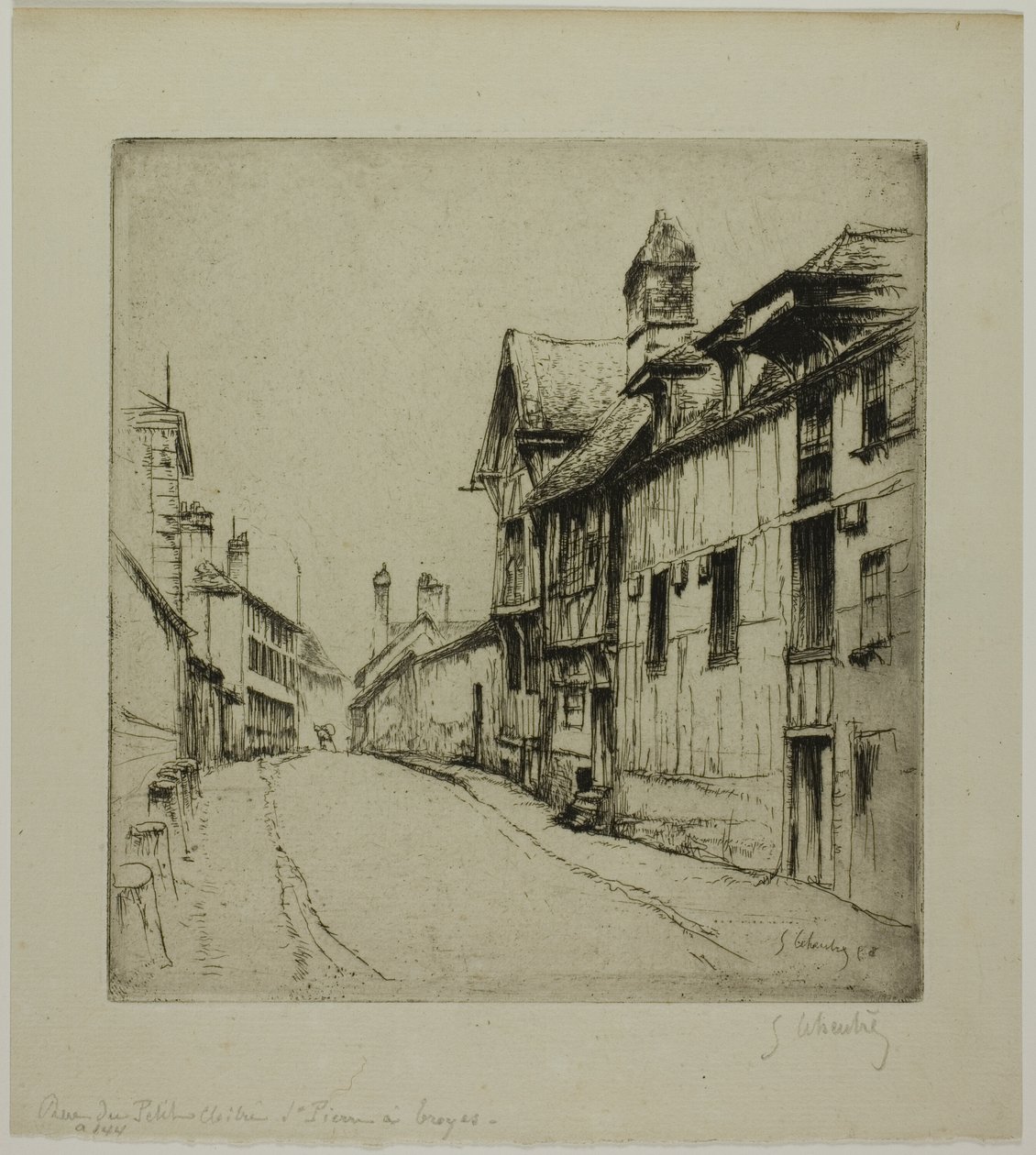 Little Cloister Street, Troyes tekijältä Gustave Leheutre