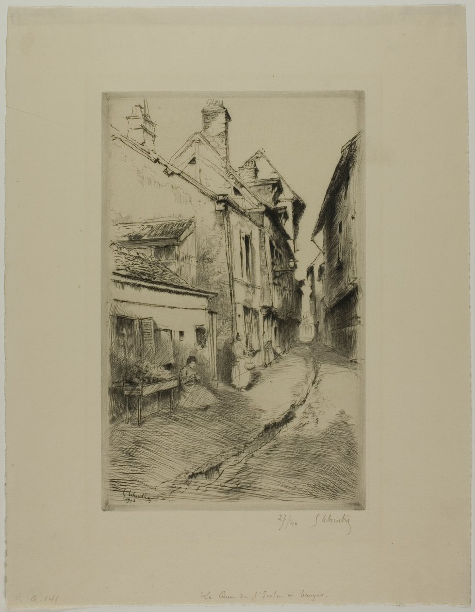 School Street, Troyes tekijältä Gustave Leheutre