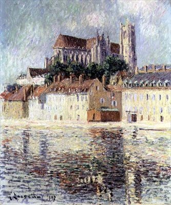 Auxerren katedraali tekijältä Gustave Loiseau