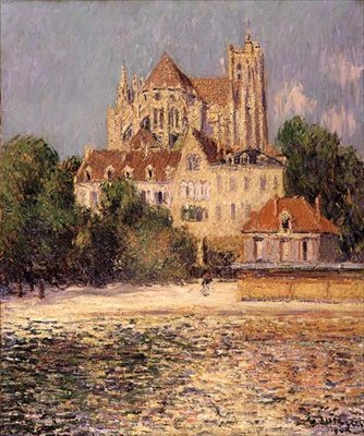 Auxerren katedraali tekijältä Gustave Loiseau