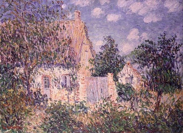 Mökki St. Cyr du Vaudreuilissa (öljy kankaalle) tekijältä Gustave Loiseau