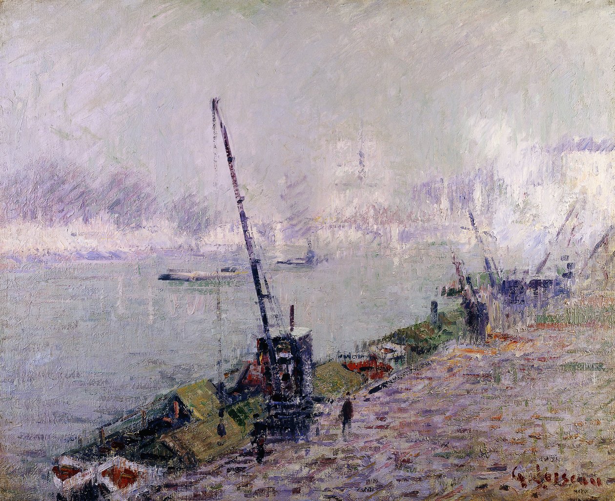 Pariisi, Henri IV -silta, aamulla; Paris, Le Pont Henri IV, le Matin, tekijältä Gustave Loiseau
