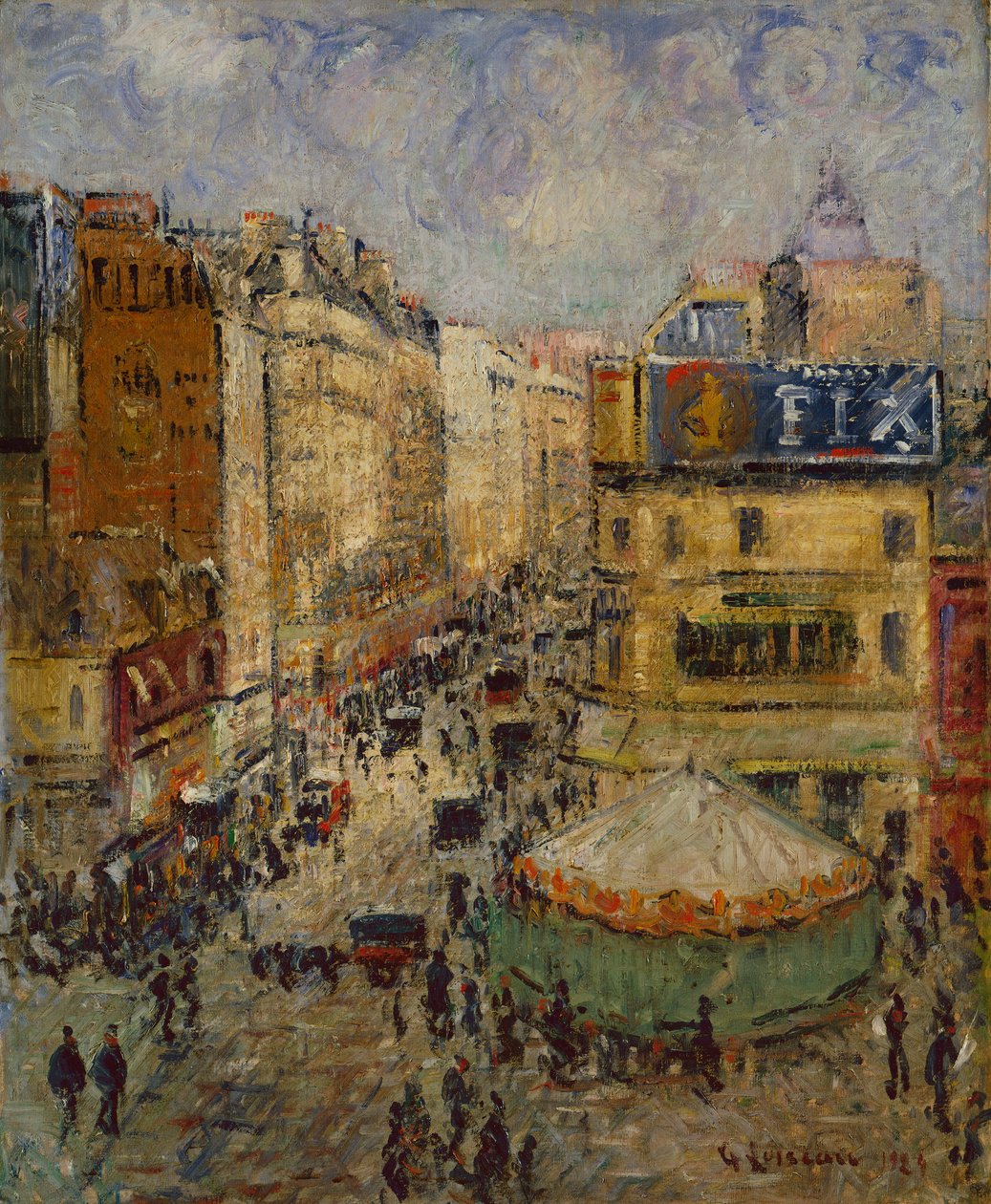 Rue de Clignancourt, Pariisi tekijältä Gustave Loiseau