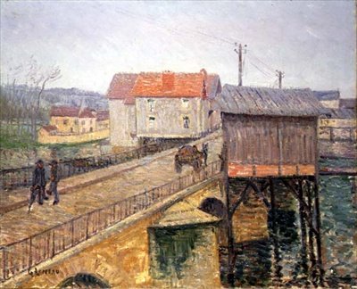 The Bridge at Moret (öljy kankaalle) tekijältä Gustave Loiseau