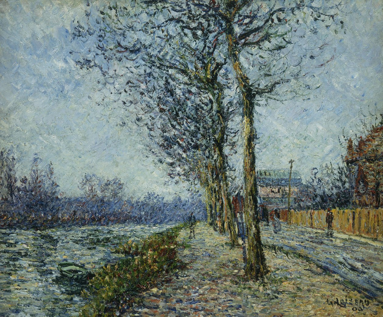 Oise Pontoisessa; Oise Pontoisessa, 1900 tekijältä Gustave Loiseau