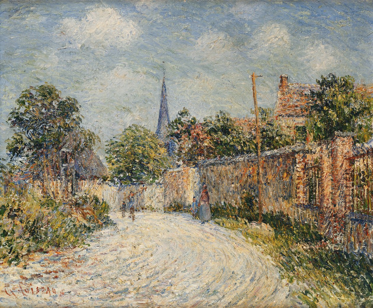 Village Street; Kyläkatu, tekijältä Gustave Loiseau