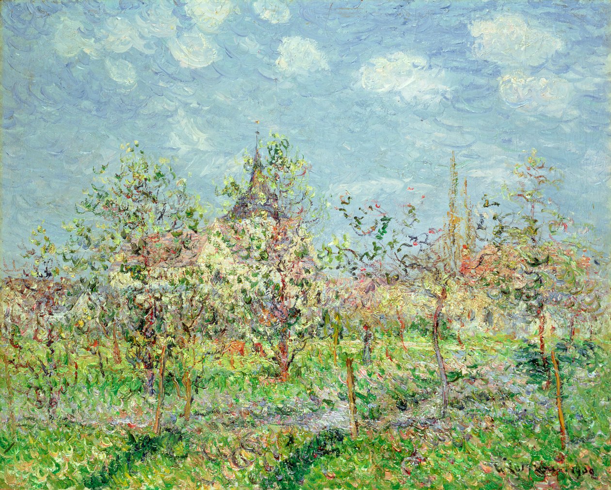 Kukkiva hedelmätarha, l902 tekijältä Gustave Loiseau