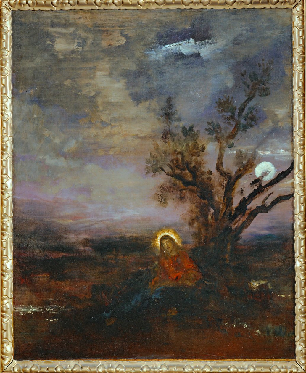 Kristus Öljymäellä (maalaus kankaalle) tekijältä Gustave Moreau