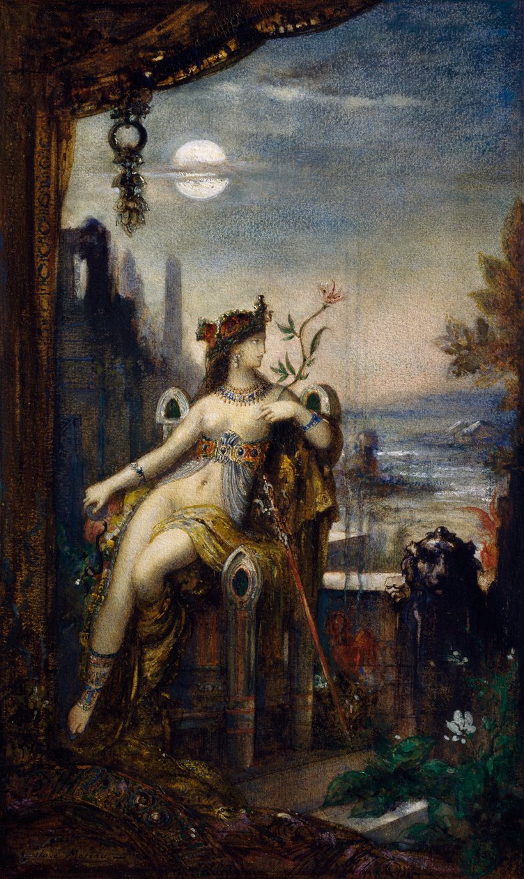 Kleopatra, Gustave Moreau, akvarelli tekijältä Gustave Moreau