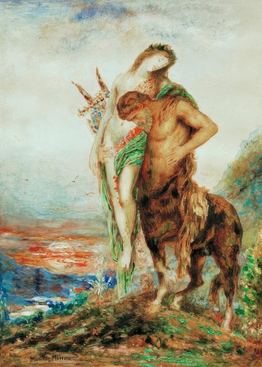 Der müde Zentaur tekijältä Gustave Moreau