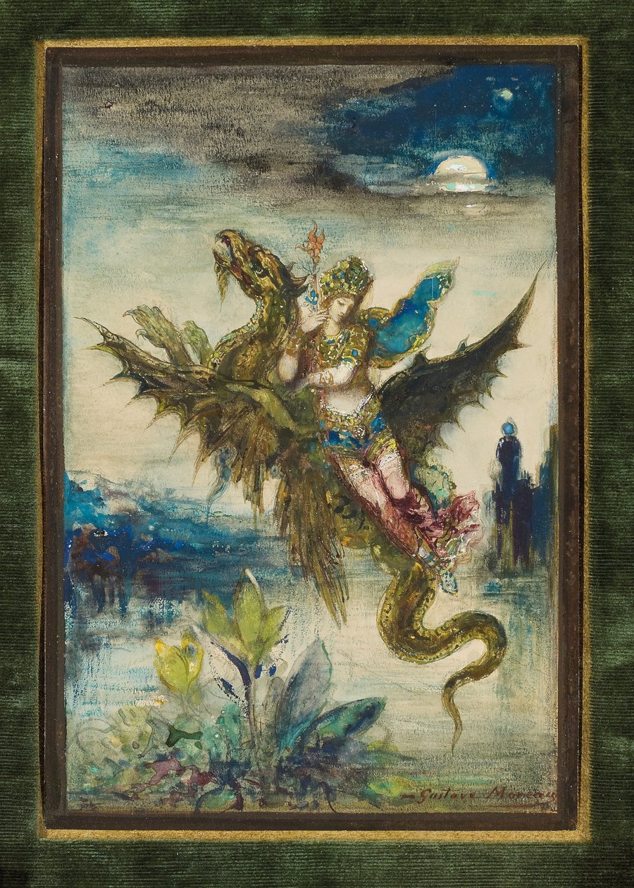 Dream of the Orient tai The Peri, n. 1881 tekijältä Gustave Moreau