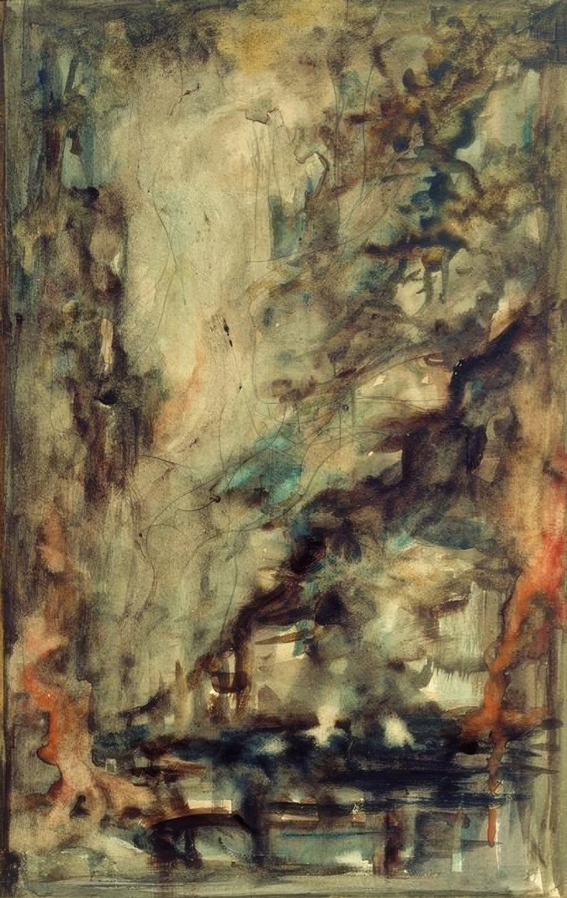 Esquisse (pour les deux aventuriers et le talisman (?)) tekijältä Gustave Moreau