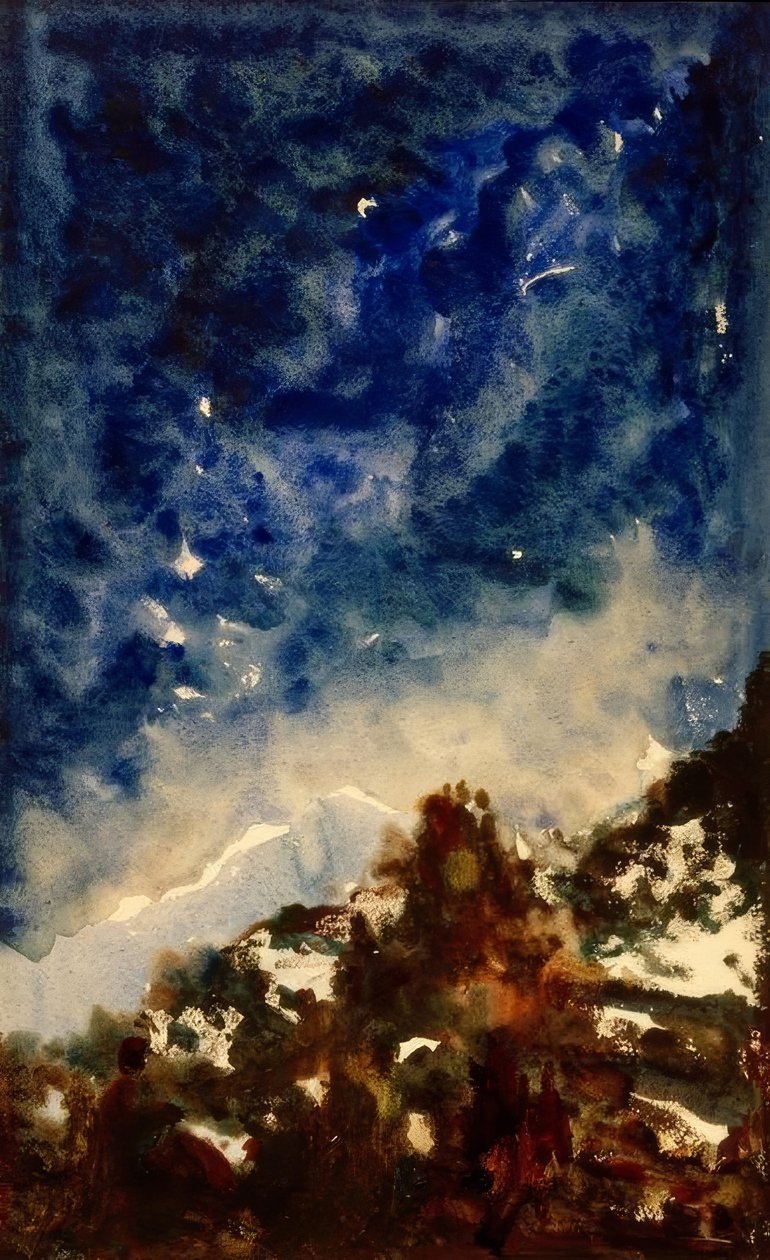 Etude de Paysage tekijältä Gustave Moreau