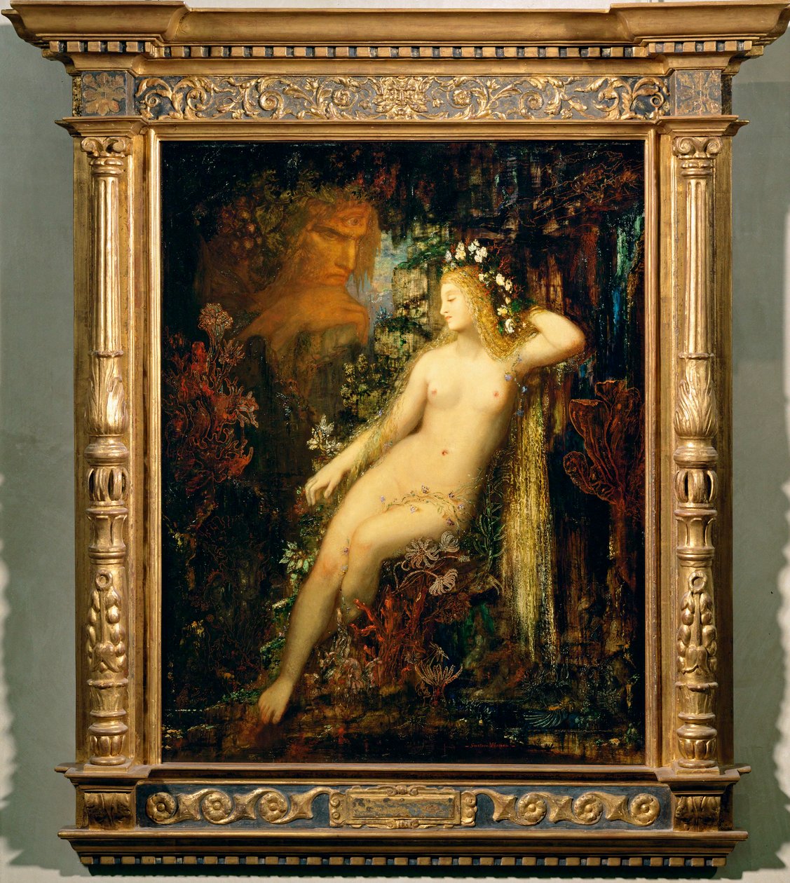 Nainen alasti (maalaus kankaalle) tekijältä Gustave Moreau