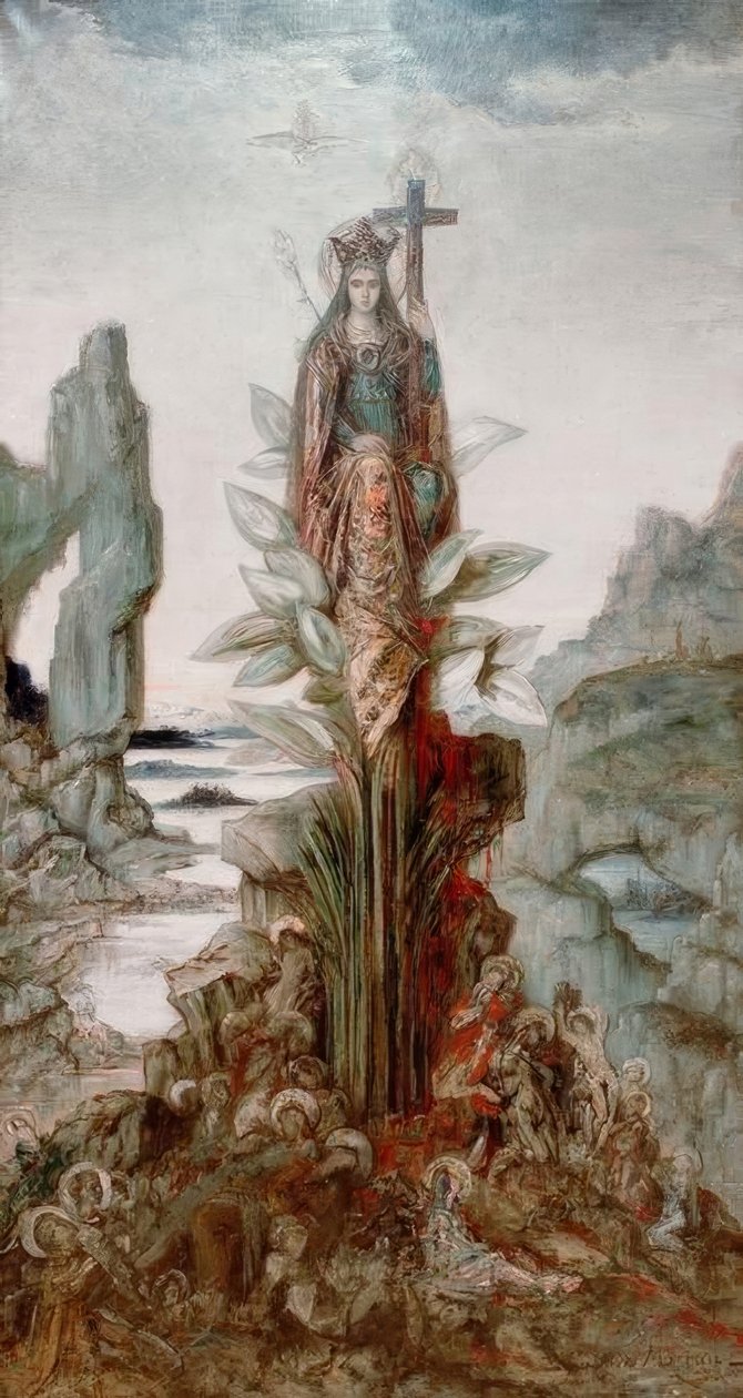 Mystinen kukka tekijältä Gustave Moreau