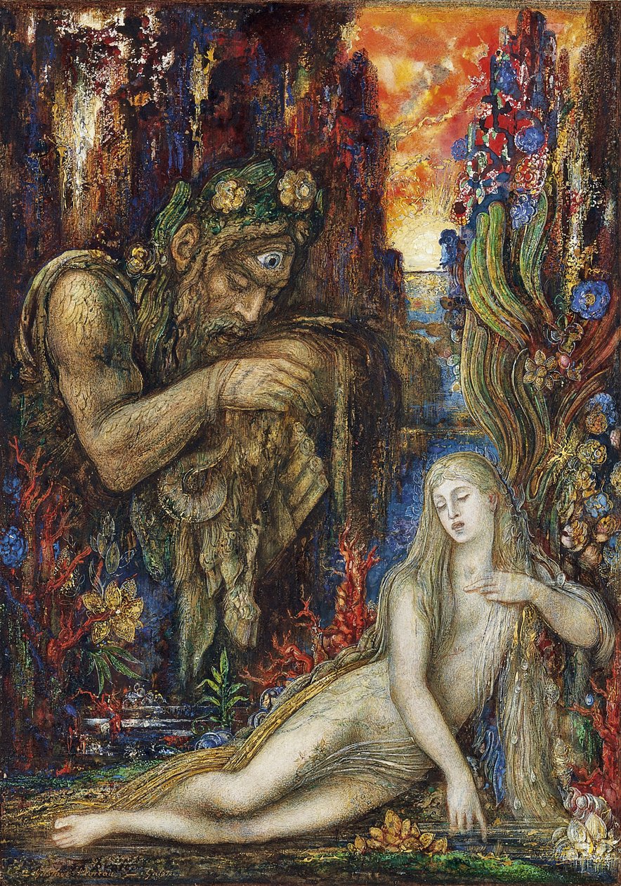 Galathea, noin 1896 tekijältä Gustave Moreau