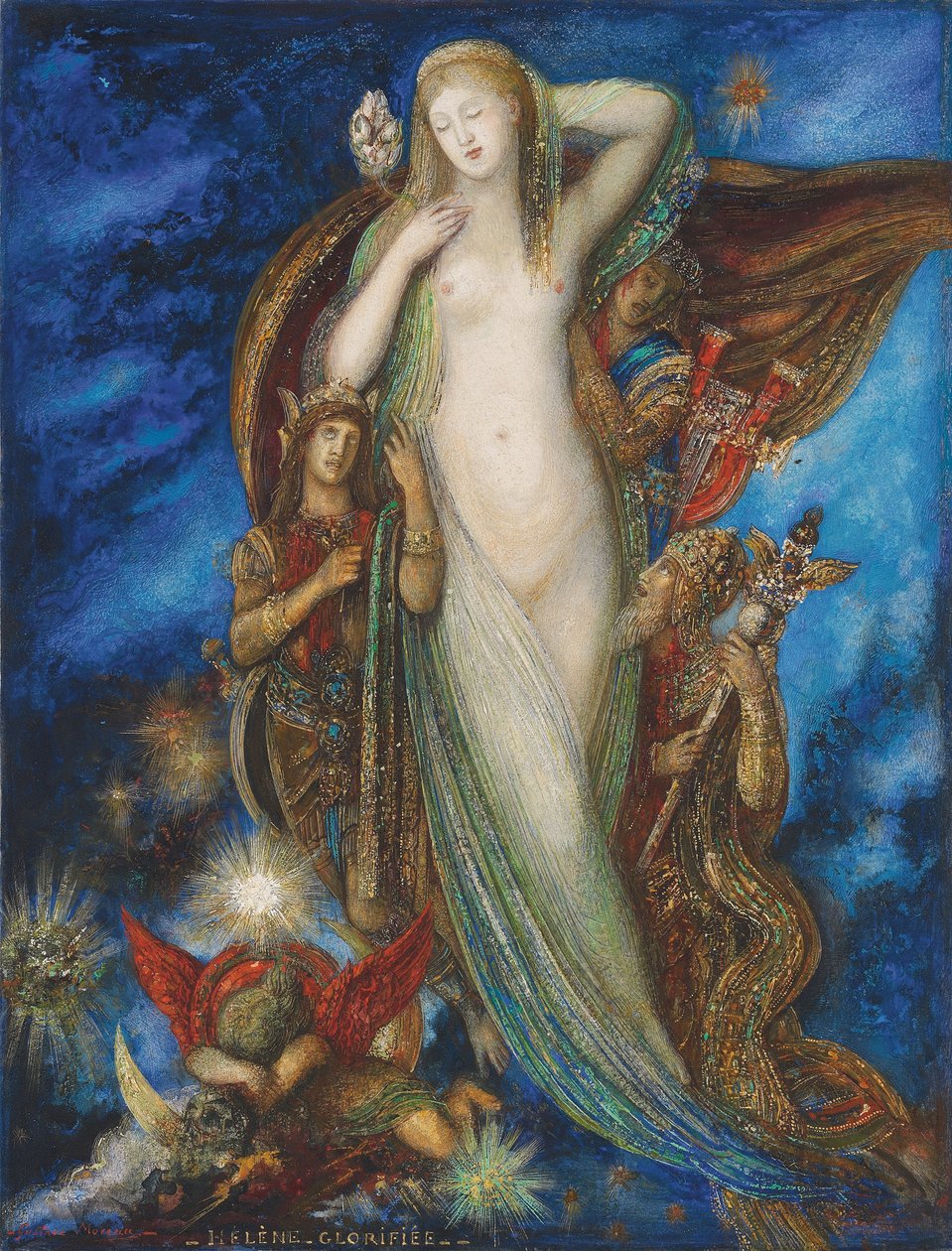 Helen Glorified, 1896 tekijältä Gustave Moreau