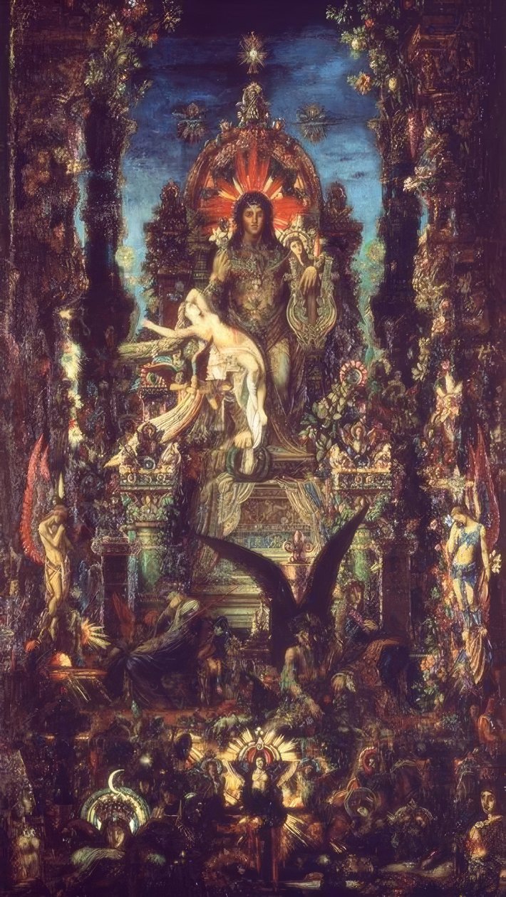 Jupiter ja Semele tekijältä Gustave Moreau