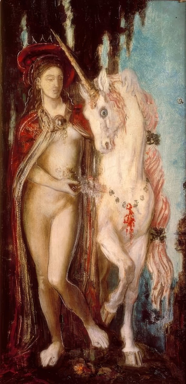 La Licorne tekijältä Gustave Moreau