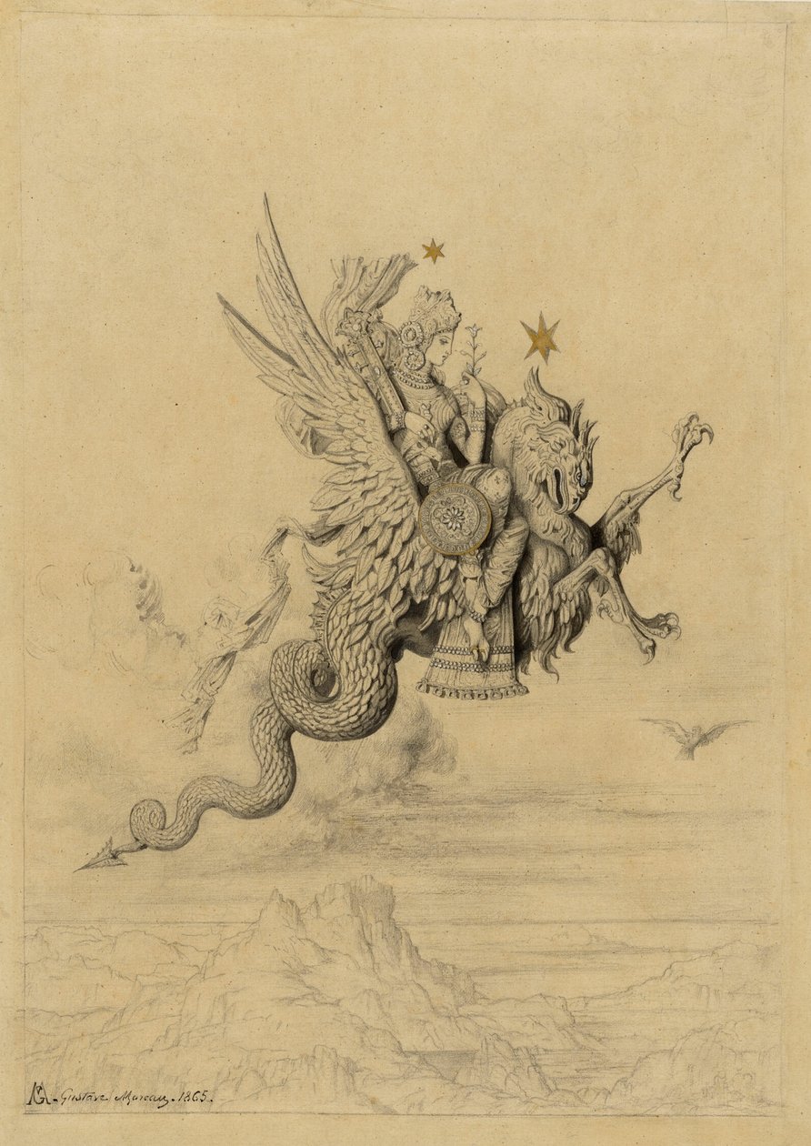 La Peri (Mytologinen aihe) tekijältä Gustave Moreau