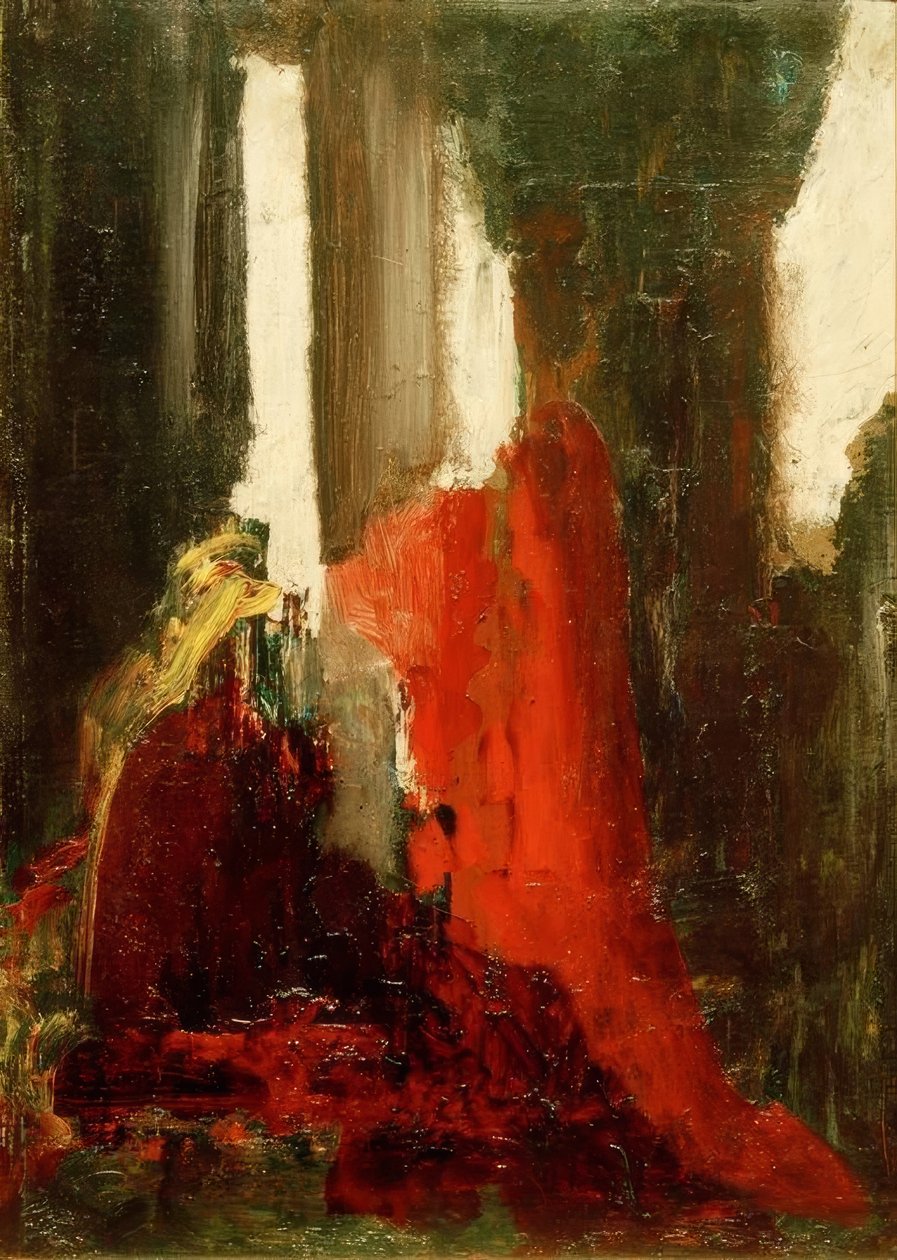 Nimetön (väriluonnos) tekijältä Gustave Moreau
