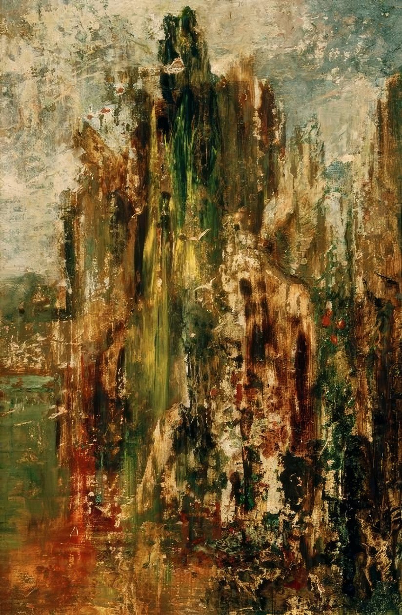 Palkkaus. Ebauche (au Sfinksi) tekijältä Gustave Moreau