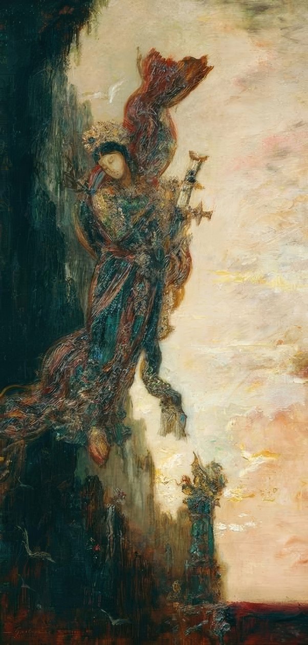 Saphon hautausmaa tekijältä Gustave Moreau