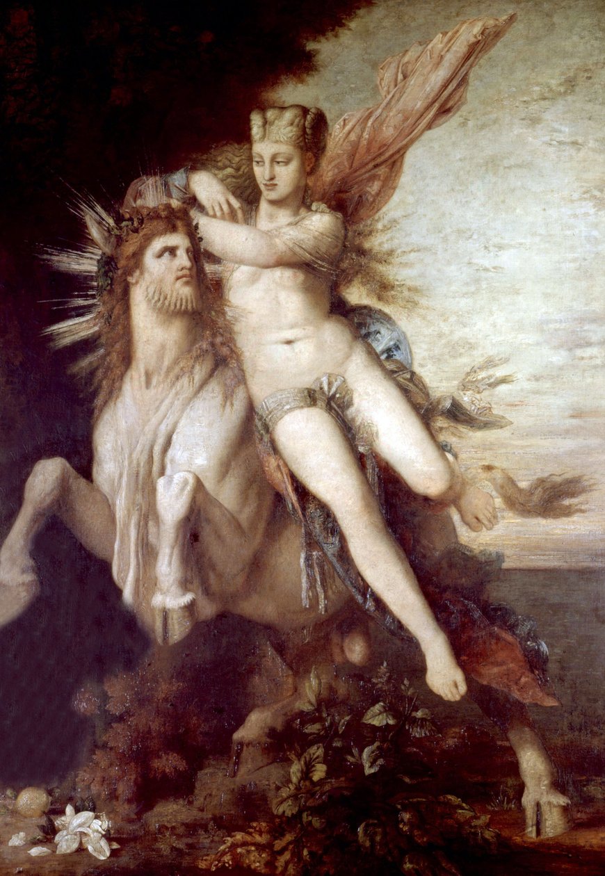 Euroopan raiskaus, noin 1869 tekijältä Gustave Moreau