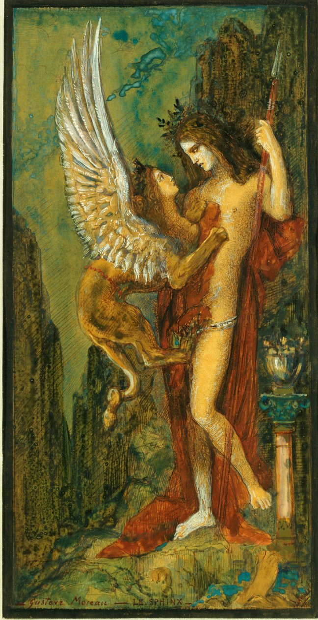 Sfinksi tekijältä Gustave Moreau