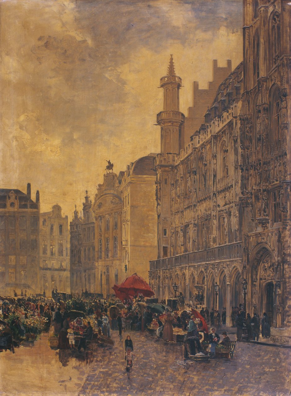 Grande Place Brysselissä tekijältä Gustave Walckiers
