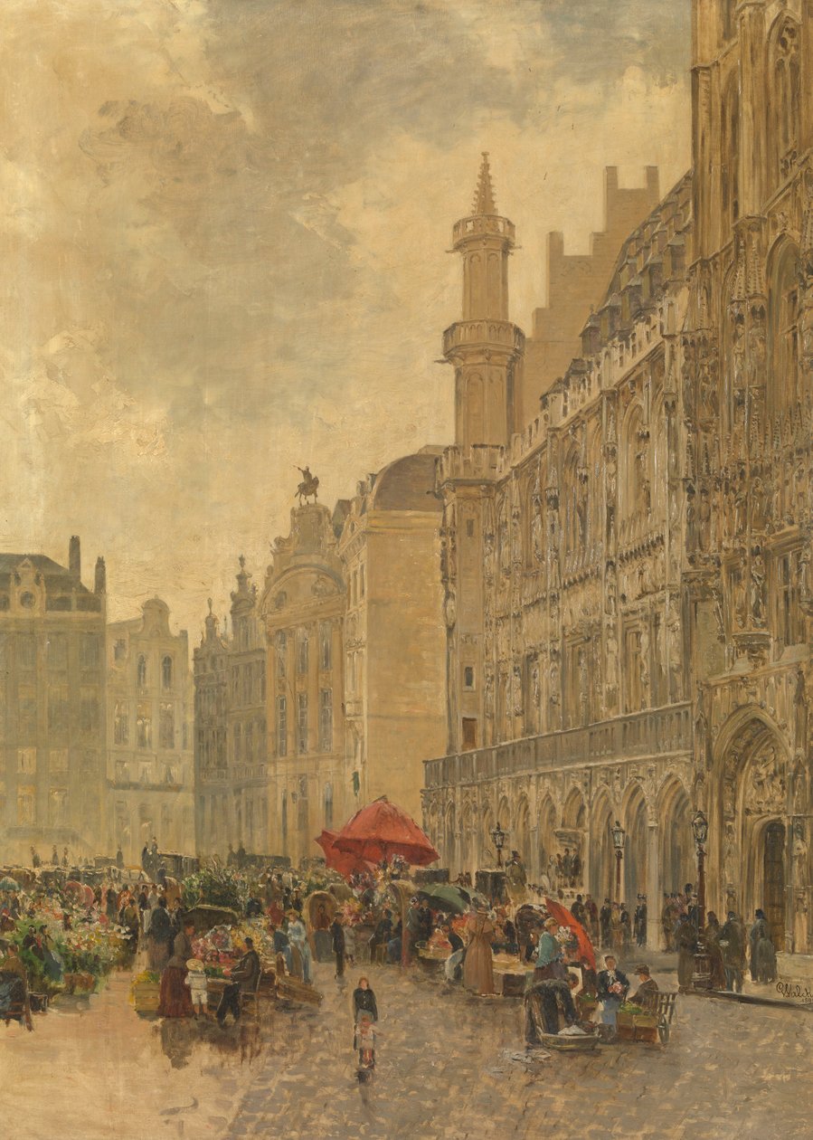 Grande Place Brysselissä tekijältä Gustave Walckiers