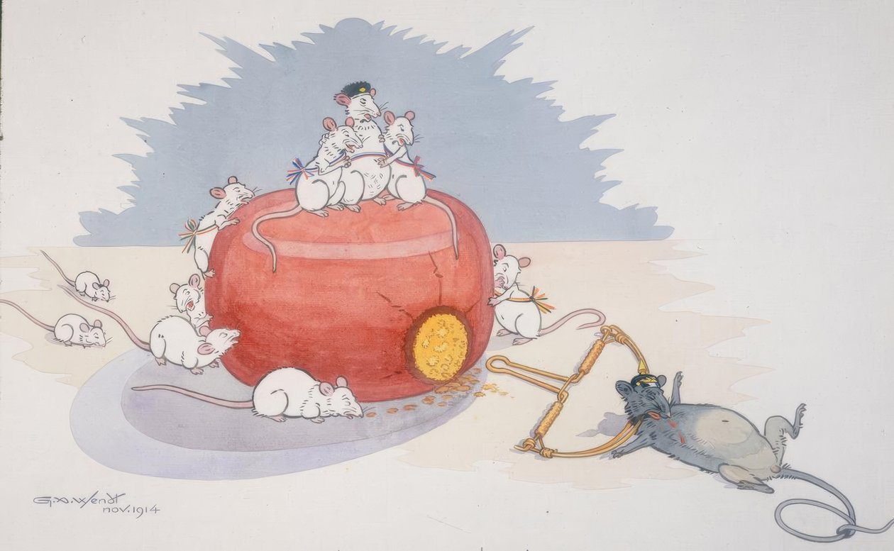 1. vko. / Le Gourmand puni / Caric. by G.Wendt. tekijältä Gustave Wendt