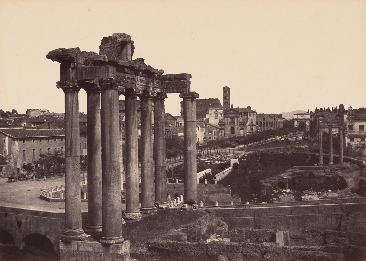 Rooma, Vue Prise au Forum (Rooma, näkymä Forumille),1858-1859 (kuva) (kuva) tekijältä Gustave de Beaucorps