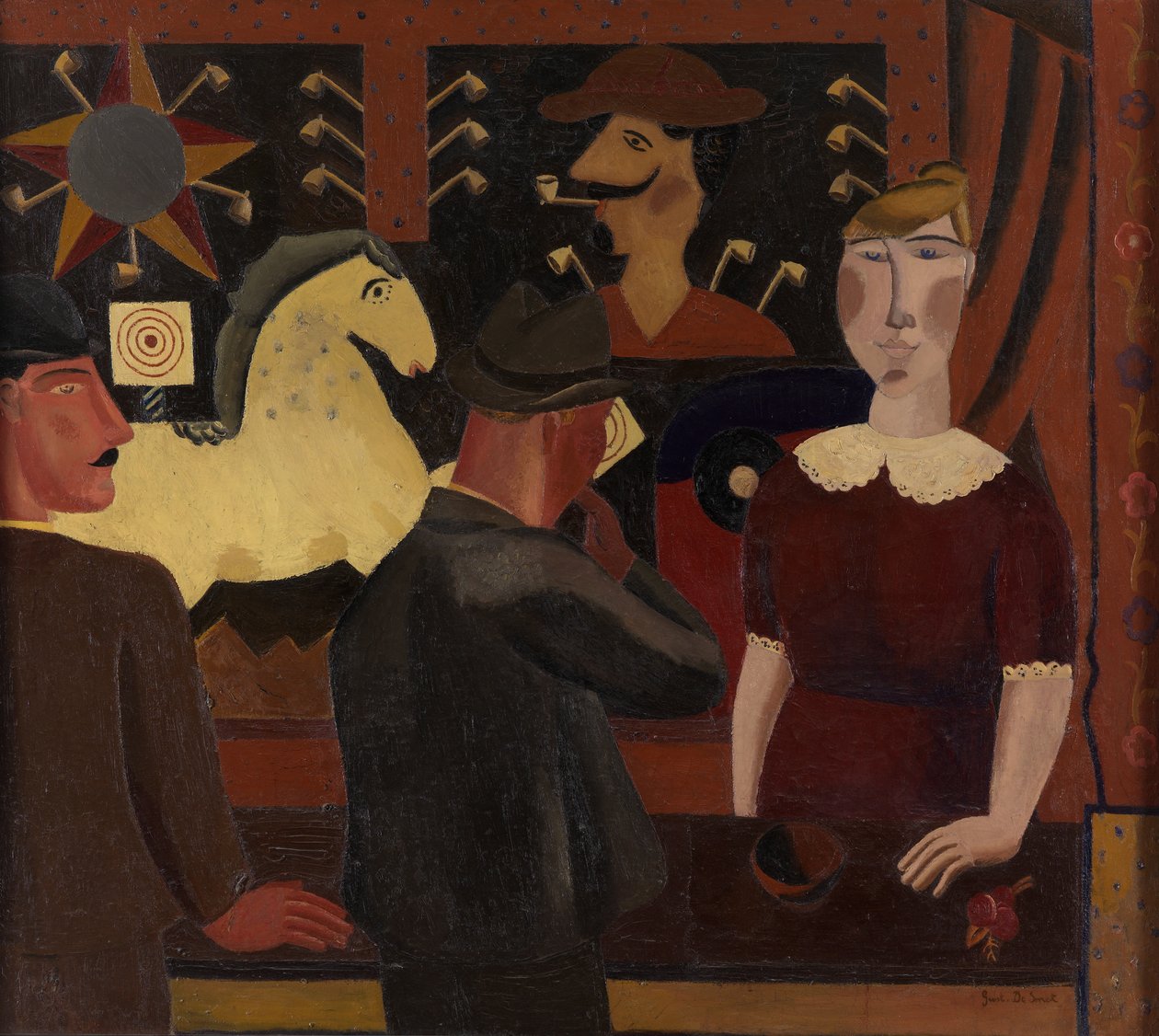 The Shooting Gallery (óleo sobre tela) finlandês tekijältä Gustave de Smet